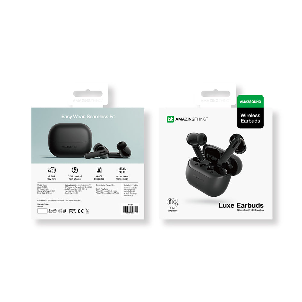 Amazingthing Amazsound Luxe ENC Teknolojili Kulak İçi Bluetooth Kulaklık v5.4 Amazingthing Amazsound Luxe ENC Teknolojili Kulak İçi Bluetooth Kulaklık v5.4